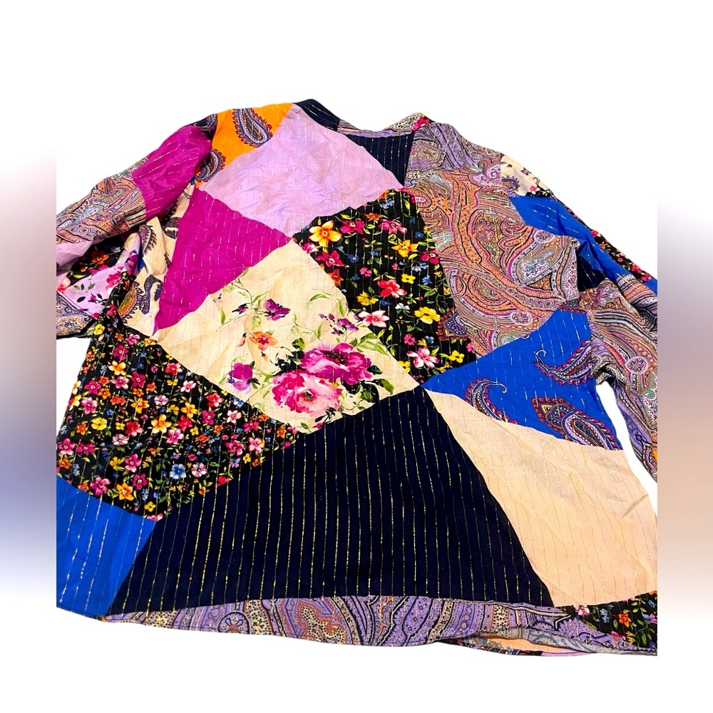 Kobi Halperin Multicolor Patchwork Blouse - image 7